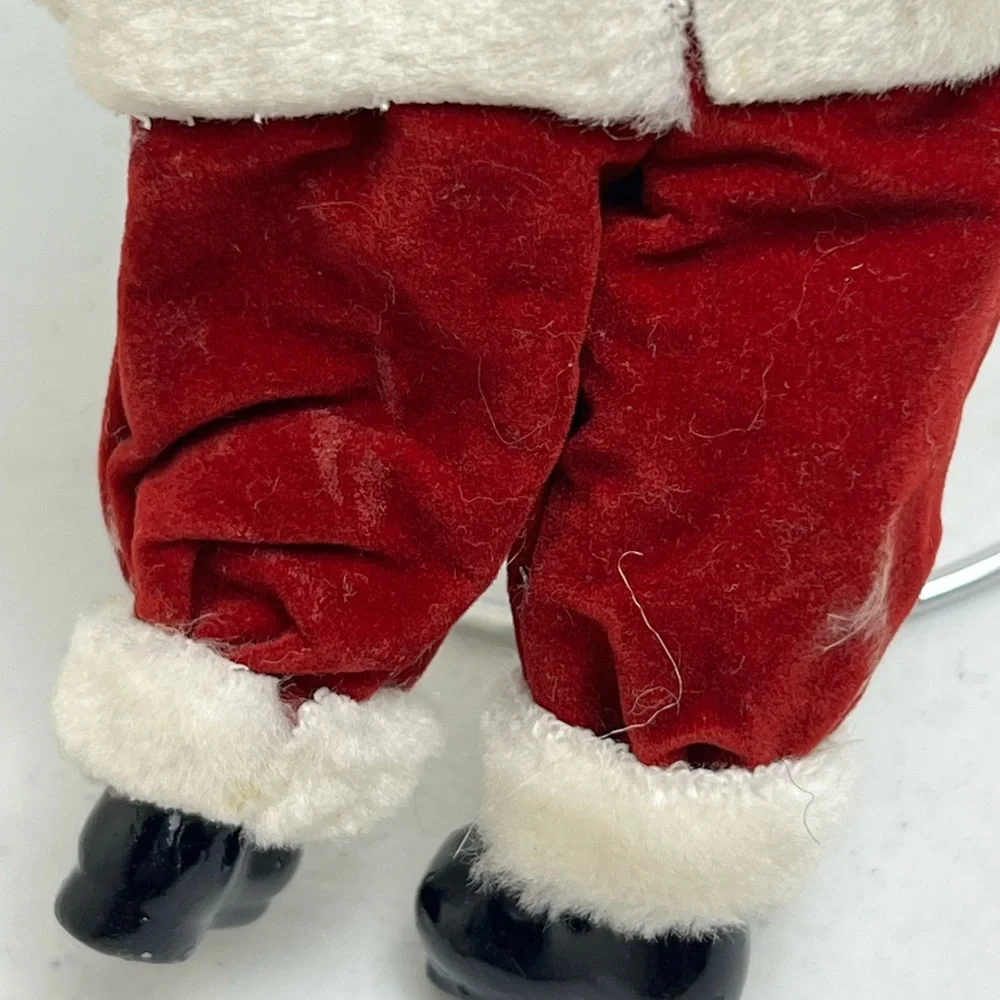 Vintage 1986 Enesco Santa Christmas Ornament Porcelain Face Hands Taiwan - Picture 9 of 12